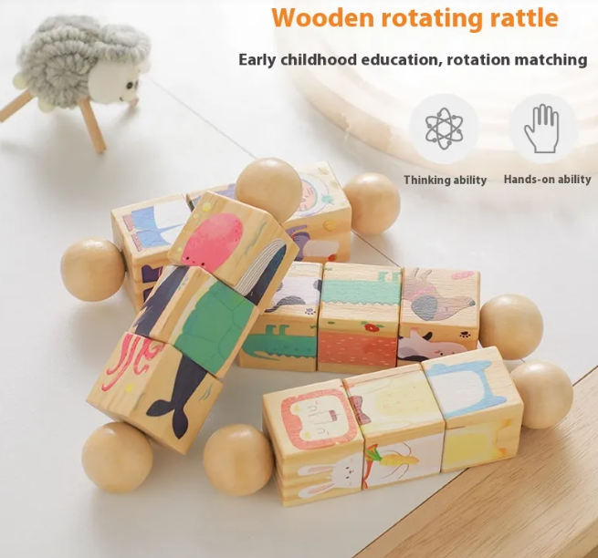 Kids' Handheld Wooden Animal Puzzle