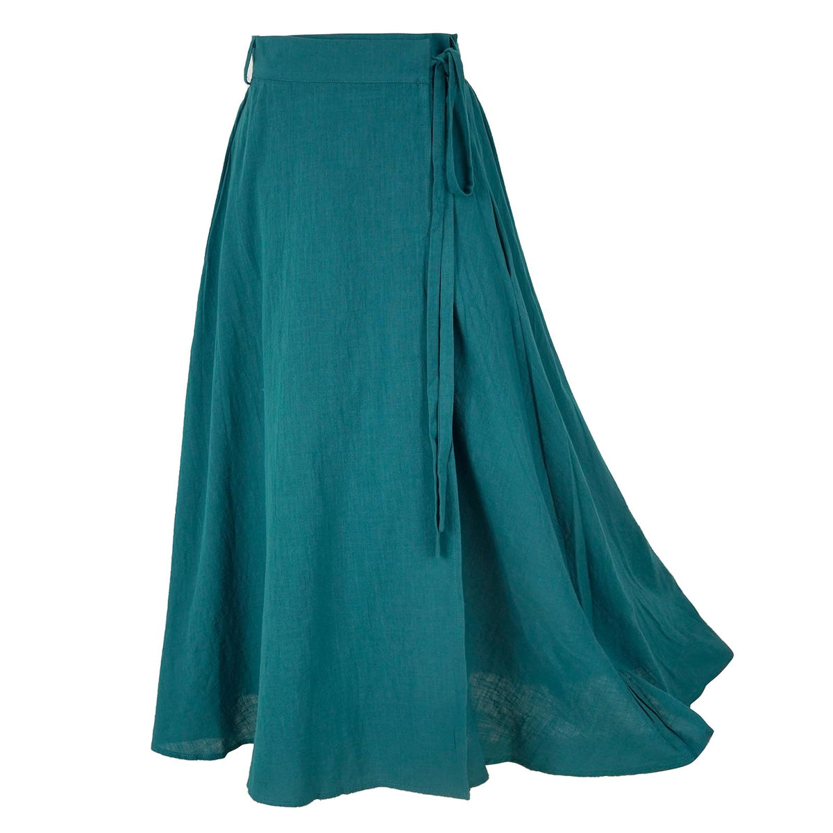 Womens Linen Wrap Skirt Casual Maxi Skirt Vintage A line Linen Skirt(Z2973XGN4XL)