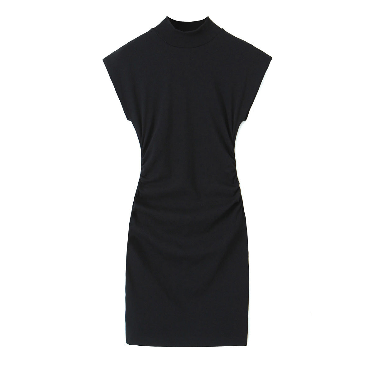 Autumn Women's Slim Fit Dress with Pleated Details