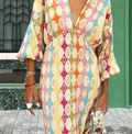Women’s Contrast Printed Pants Set (One Piece)